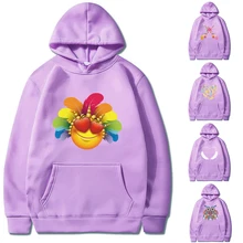 

2022 Autumn Women Men's Hoodies Pullover Sweatshirts Casual Loose Sportswear Streetwear Feather Print Long Sleeve Tops Clothing