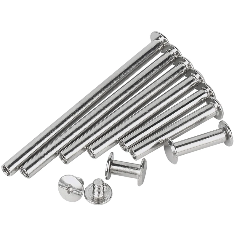 Tornillos Chicago Para Cuero Tornillos Chicago FOGAWA 160 Piezas - M5 X 6/10 /12/15/18mm Tornillo Plastico