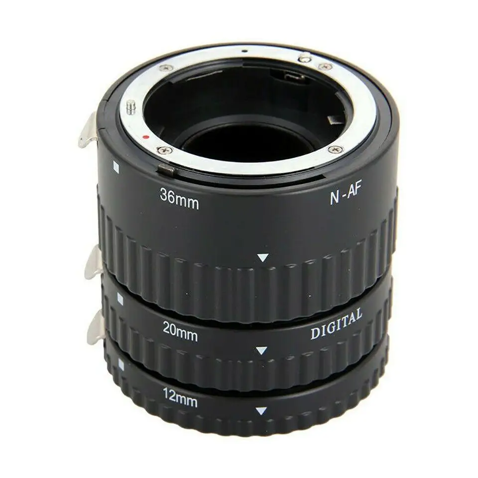 Meike N AF1 B Auto Focus Macro Extension Tube Ring Set For Nikon