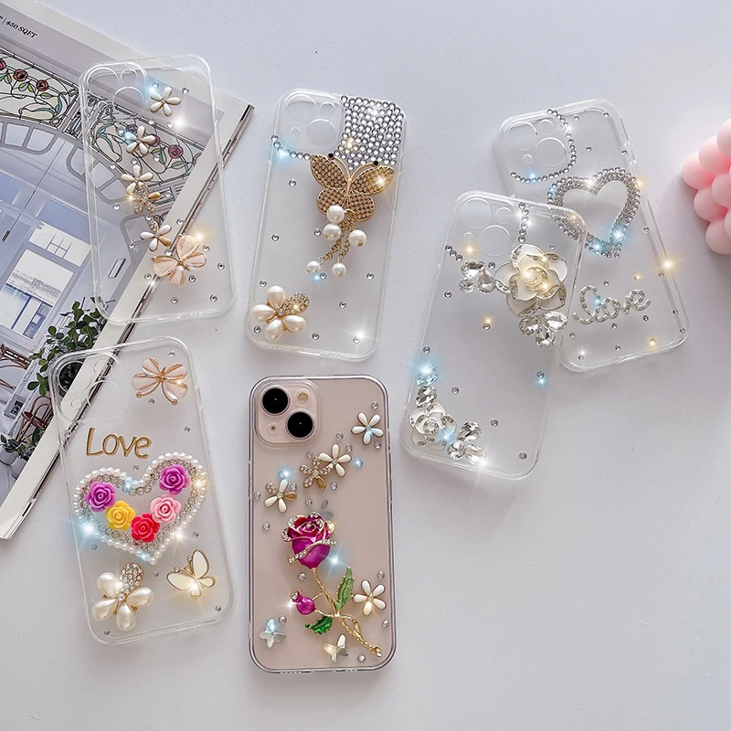 Luxury Fashion Glitter Shine Handwork Phone Case
