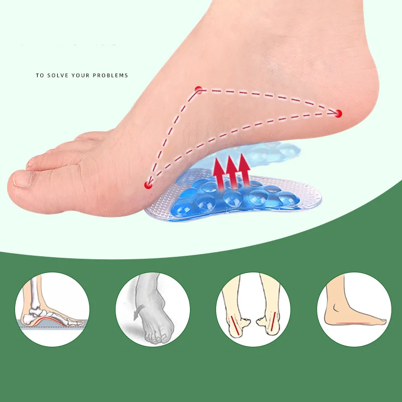 12Pcs6PairsOrthopedicInsolesShoesInsertsFlatFootCareArch