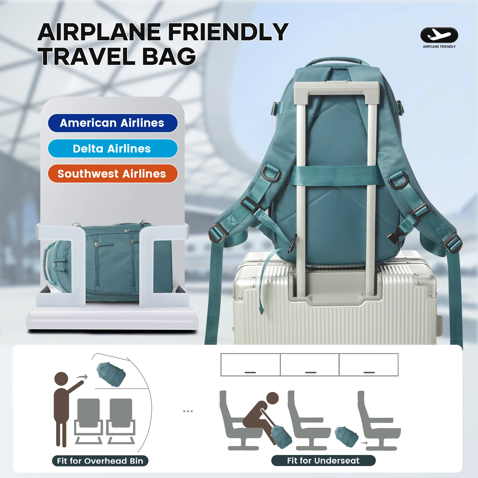 Vacuum Compression Backpack Travel,Hiking & Outdoor Adventures,Multifunctional Computer Backpack,Men's Double Shoulder Backpack