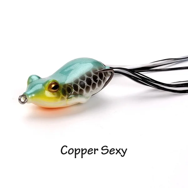 Banshee 11g 50mm Hollow Body Frogs Weedless Frog Lures for Bass Fishing  Topwater Frog Popper Lures Soft Plastic Lures