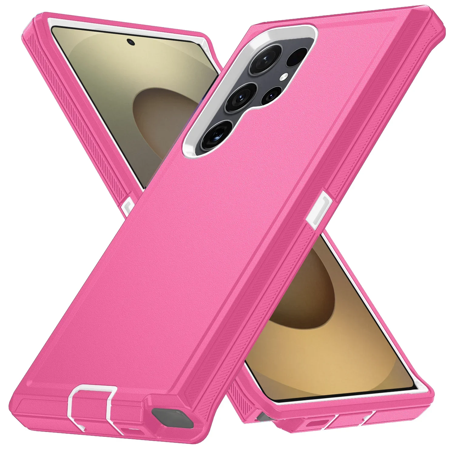 Shockproof Armor Symmetry Series Protective Case with Stand - Durable Hard PC+TPU Cover