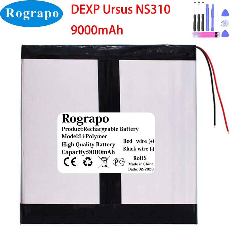 

Новый планшетный ПК Dexp Ursus NS310 3,7 в 9000 мАч аккумулятор 2 провода + Инструменты