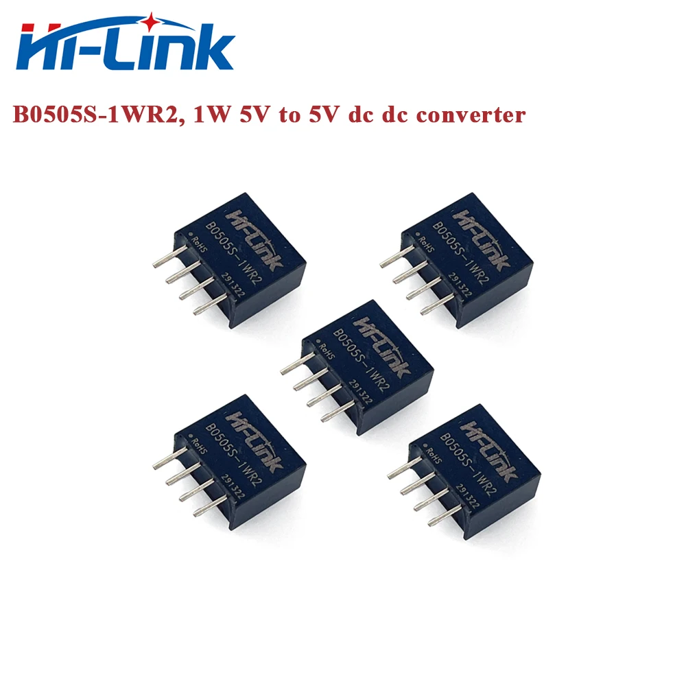 

Free Ship 50pcs Small Size Isolated 4.5~5.5Vdc to 1W 5V 200mA DC Converter PSU Module B0505S-1WR2