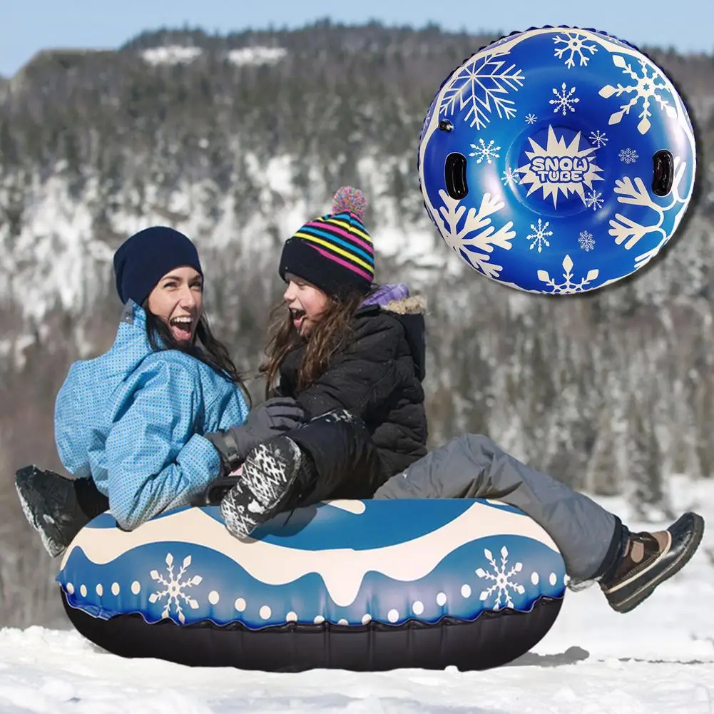 Inflatable Ski Ring Durable Waterproof Fast Inflation Easy Storage Eco-friendly Snow Sled For Kids Adults Winter Sports Supplies
