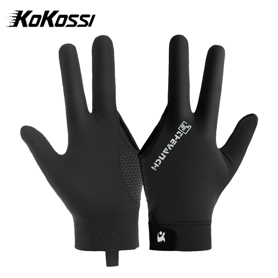 KoKossi 1Pcs Professional Billiards Gloves Lightweight Breathable Long Finger Snooker Table Tennis Anti Slip Quick Drying Gloves