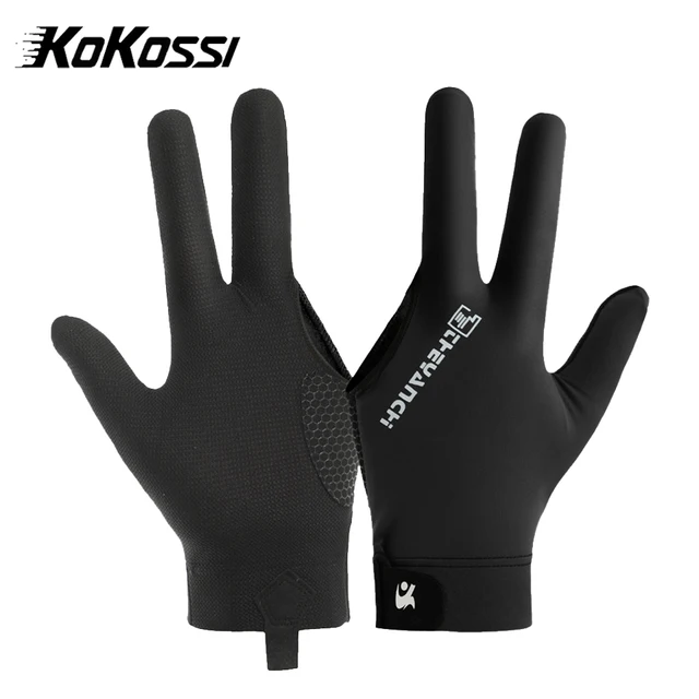 KoKossi 1Pcs Professional Billiards Gloves Lightweight Breathable Long Finger Snooker Table Tennis Anti Slip Quick Drying Gloves 1
