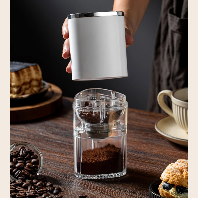 Coffe Machine Electric Convenient Semi-automatic American Handheld Bean Grinder Small Grinder Low Noise Automatic Power-off