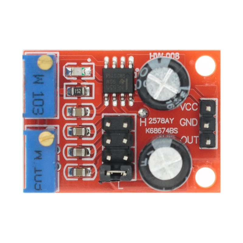 

NE555 Pulse Frequency Duty Cycle Adjustable Module Square Wave Signal Generator C34