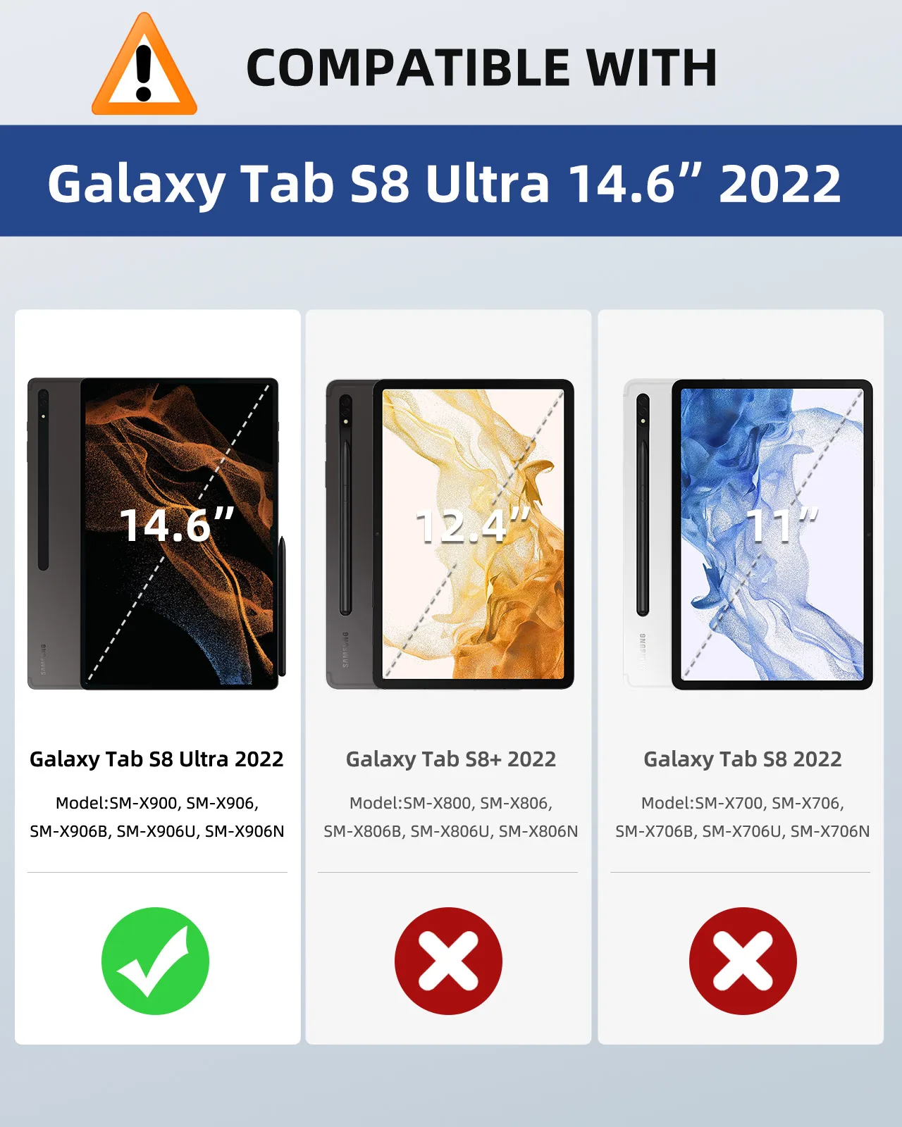Mokos Fall für Samsung Galaxy Tab S8 Ultra 14.6 