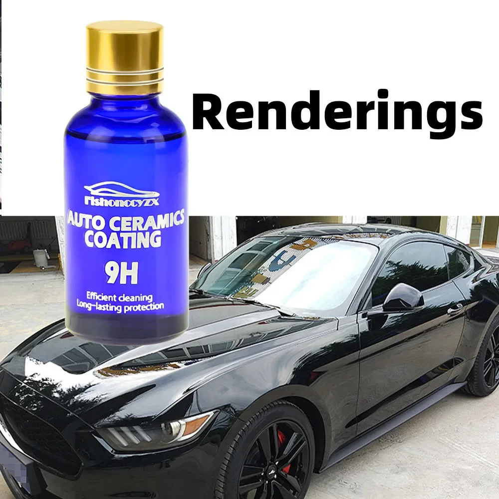 9H Ceramic Car Coating Hydrochromo Paint Care Nano Top Quick Coat Polymer Detail Protection Liquid Wax Car Care Gloves