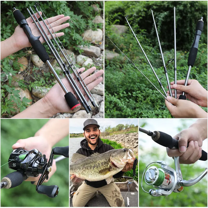Sougayilang 5-Piece Carbon Fiber Fishing Rod 6