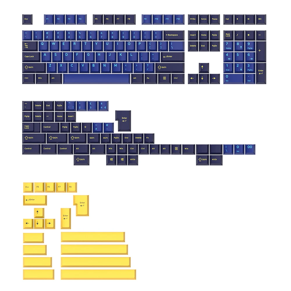 Fantasma Juízes Nautilus Colorway Cereja Pbt Doubleshot Keycap para Teclado mx 60 65 87 104 Gh60 Xd64 Xd68 Bm60 Bm65 - Imagem 5