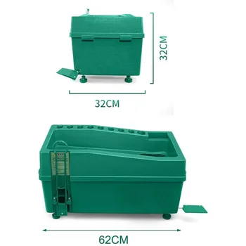 Automatic Golf Ball Dispenser Machine Tee Up Golf Ball Teeing Device with Foldable Track Holder Adjustable Golf Tee Machine 2