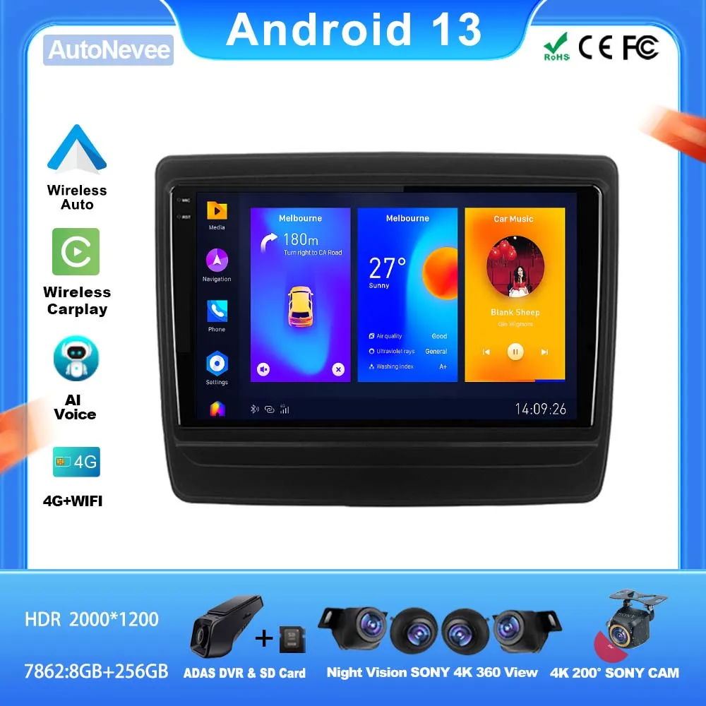 

Android For Isuzu D-MAX DMAX 2020 Car Player Auto Radio GPS Video Navigation 5G Screen WiFi Screen Dash Cam No 2din DVD HDR QLED