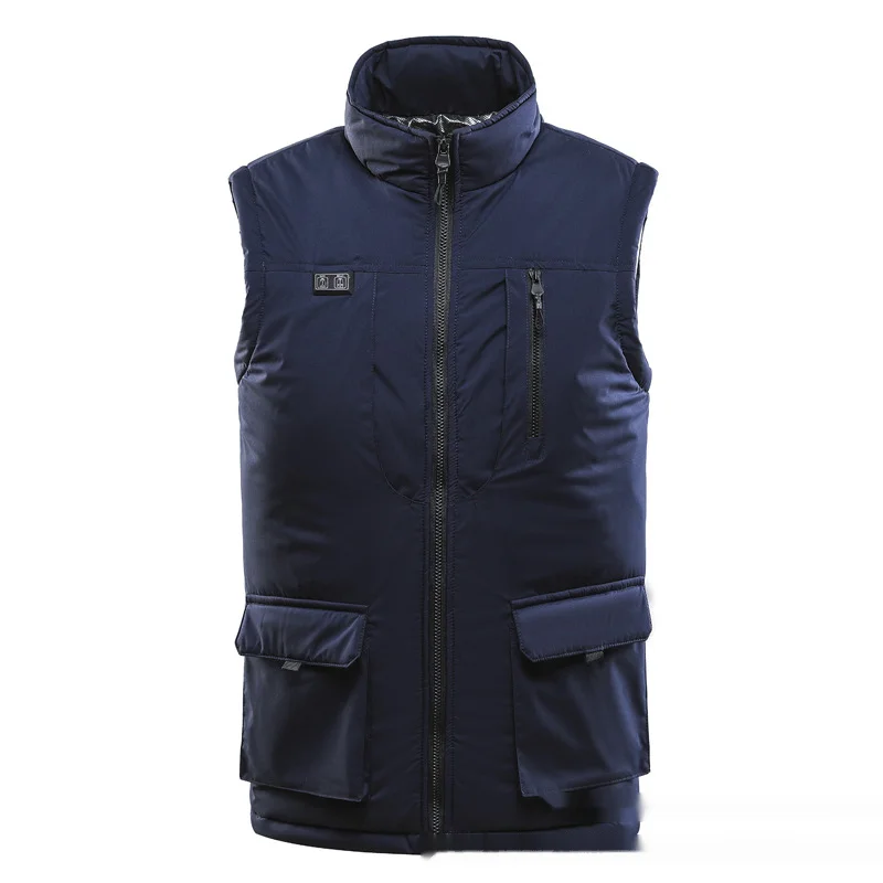 Winter neue elektrische Heizweste Outdoor-Heizweste Dual-Control Elf-Zonen-Herren-Freizeit-Elektroheizweste_voghion.com