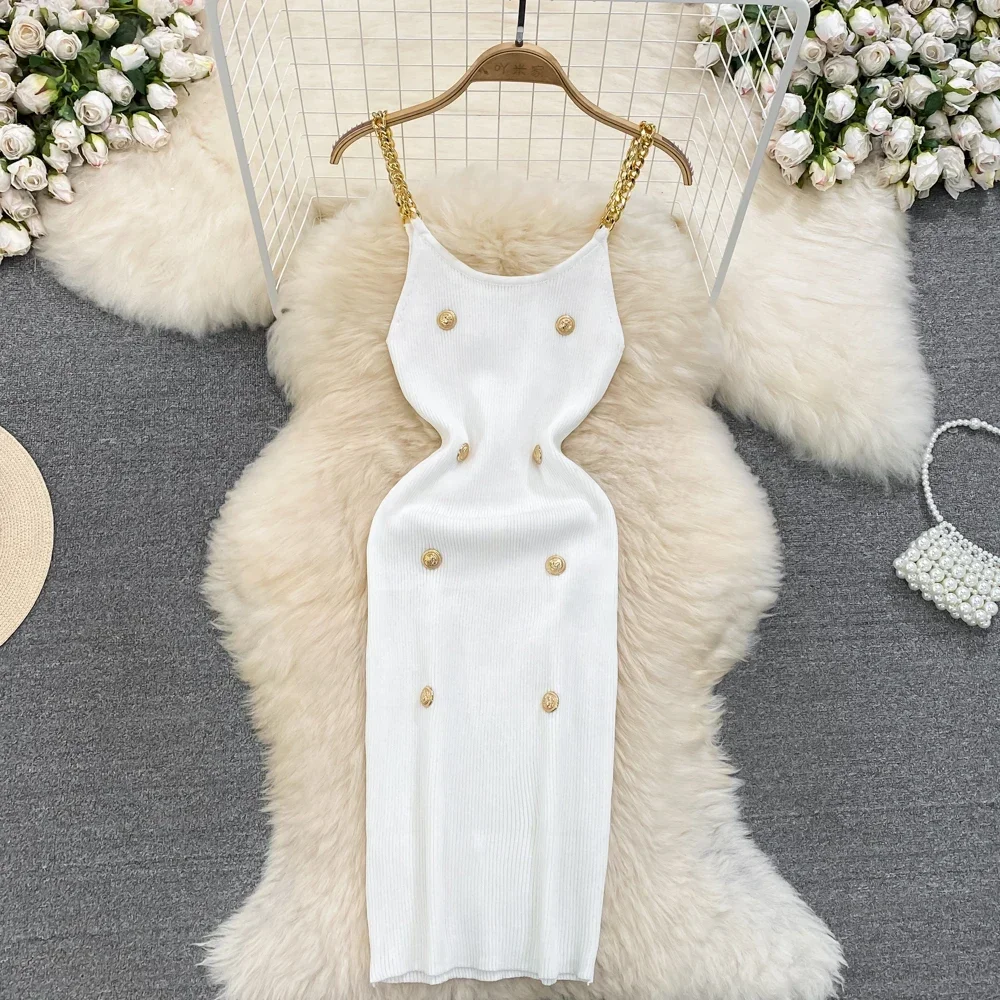 Noelia Vestido Bodycon de Malla Plisada Marrón