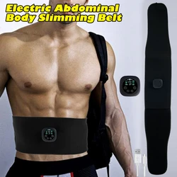 Electric Abdominal Body Slimming Belt Waist Band Smart Abdomen Muscle Stimulator Trainer Fitness Lose Weight Fat Burn belt