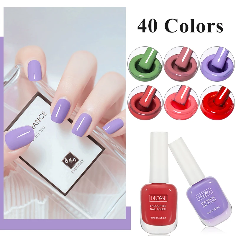 Nail Polish 10ml Water-Based Peel Off No Need Lamp 40 Colors for Manicure DIY