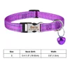 Personalized Pure Nylon Cat Collar Customized Buckle Engraved Collar Nameplate Name Adjustable Colorful Summer Free for S Cat 4