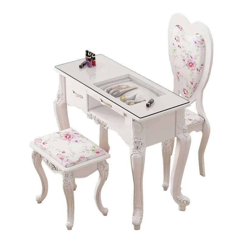 

European Single Nail Tables Nail Shop Paint Professional Manicure Table Light Luxury Double Economical Manicure Table for Nails