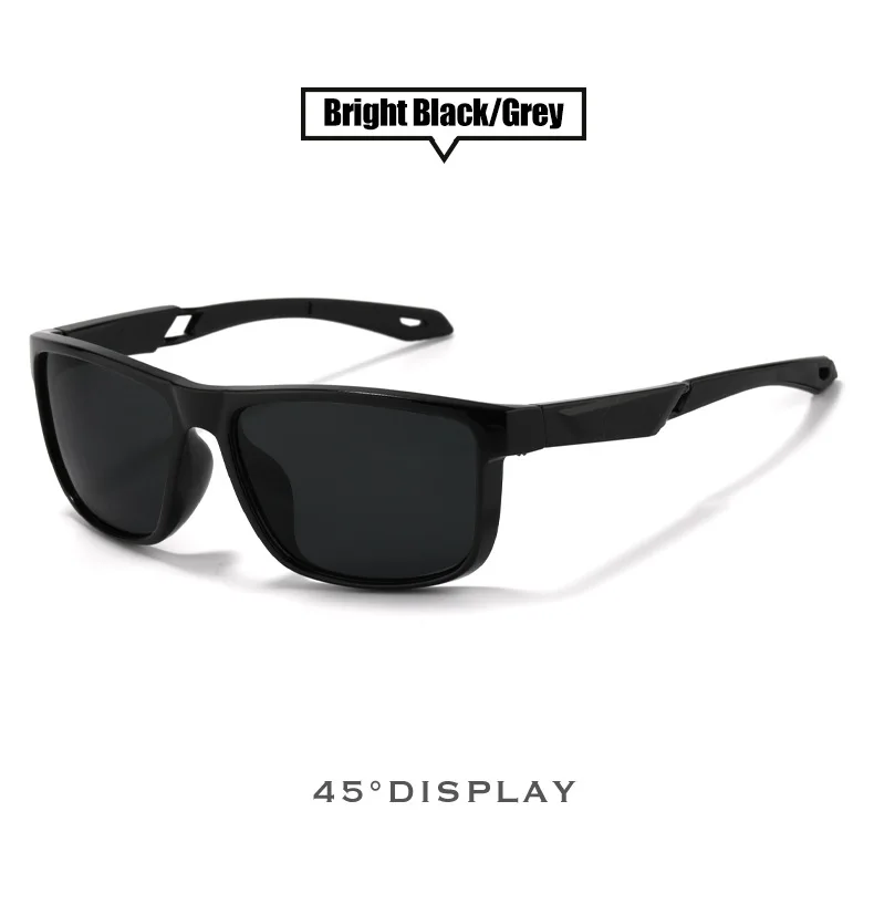 Quadratische polarisierte Herrenbrille mit Beschichtung für Outdoor-Leben, Angeln und Fahren – photochrome Sonnenbrille – Detail 5