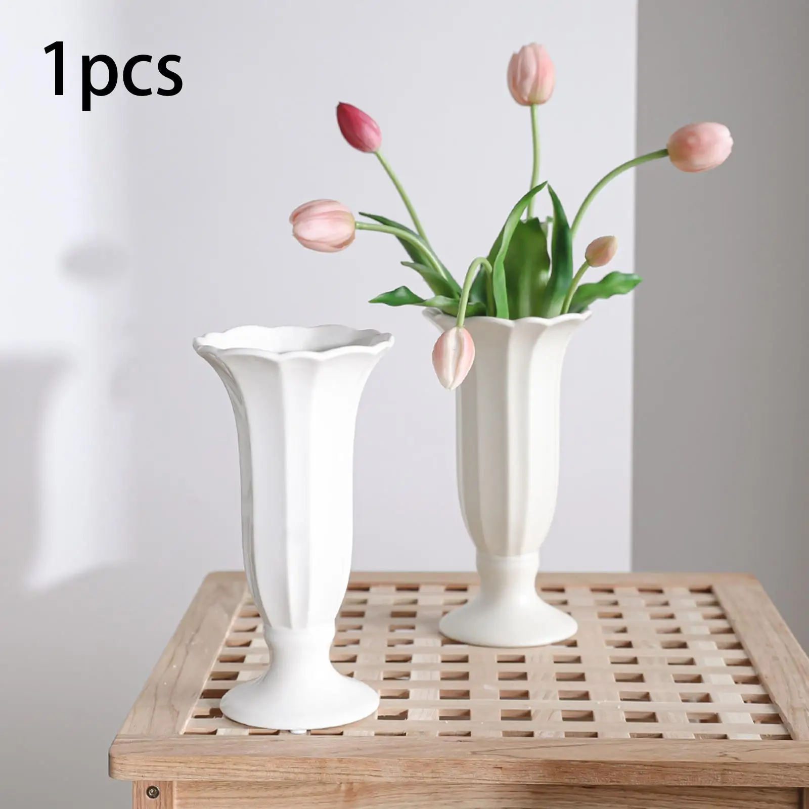 Flower Vase Floral Arrangement Minimalist Aesthetic Modern Container Centerpiece