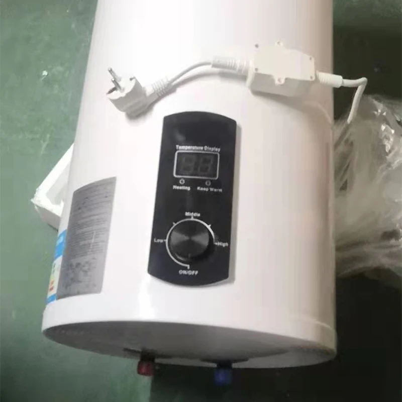 Vertical storage electric water heater 50L household bath temperature visible household water heater 5