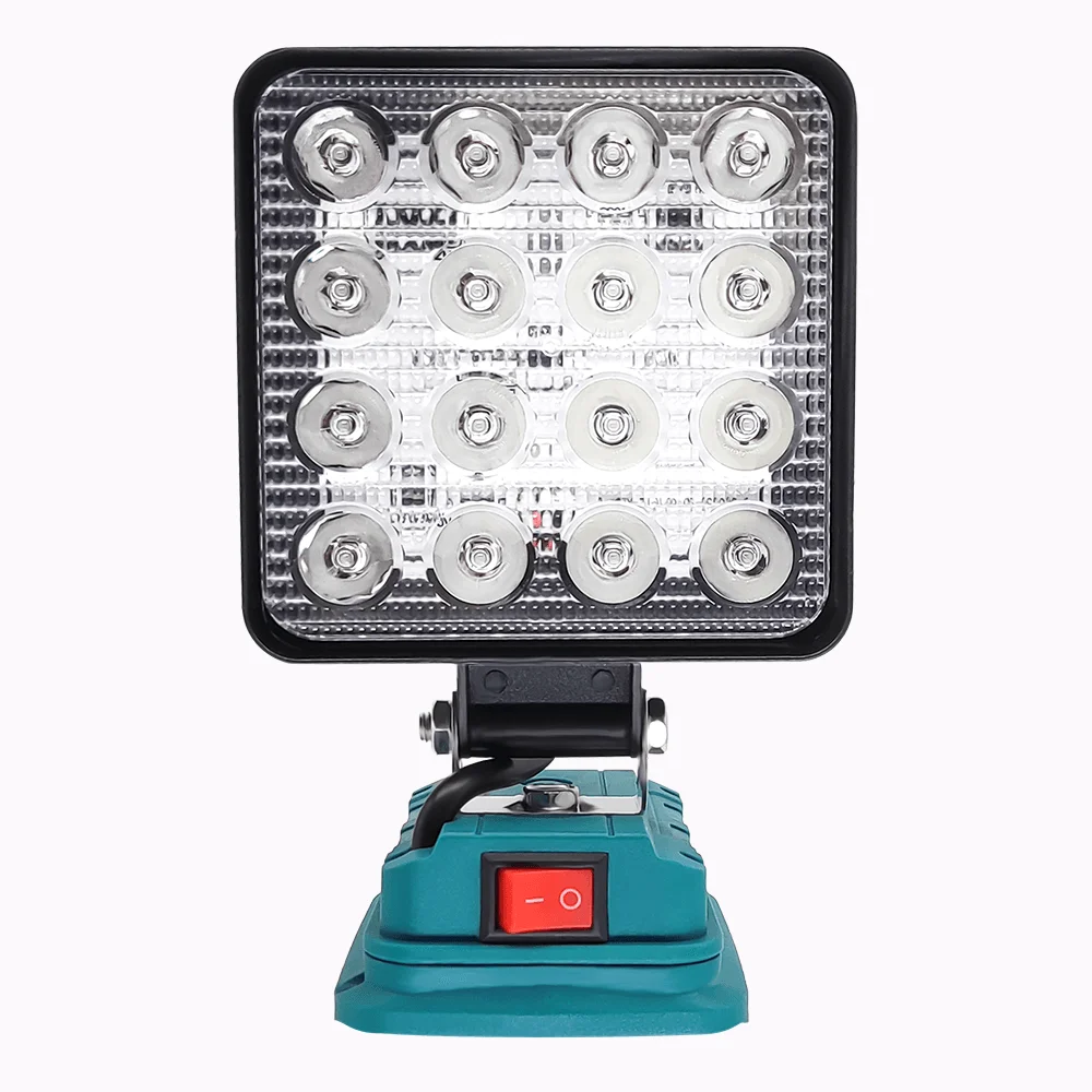 Cordless 4 inch LED Light Portable Outdoor Spotlight Dual USB Light Lamp Emergency Flashlight For Makita 18V Battery(No Battery) portable flashlight portable spotlight portable torch