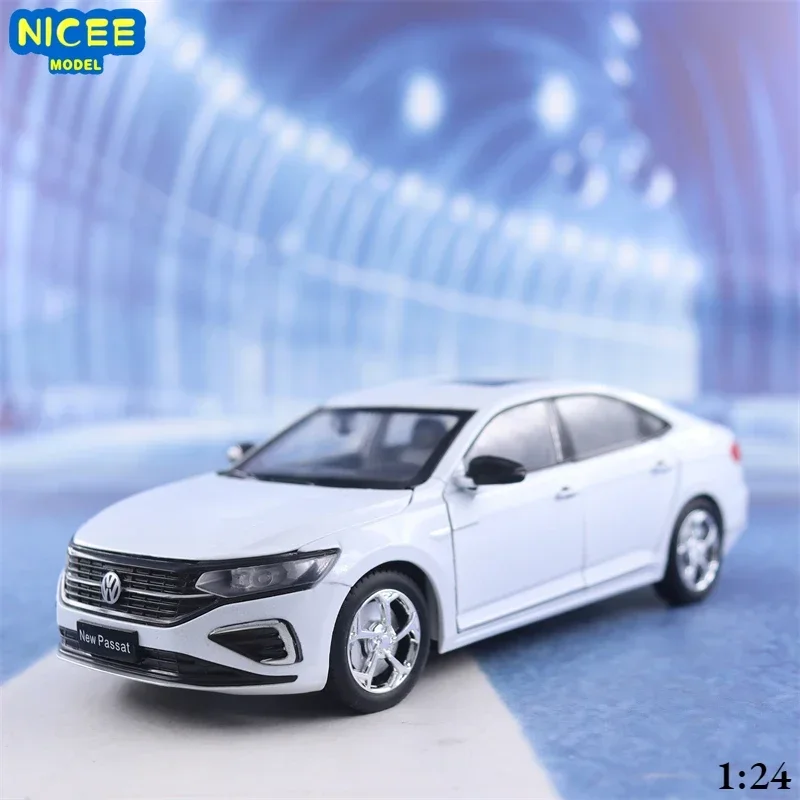 1:24 2023 Volkswagen Passat Alloy Car Diecasts & Toy Vehicles Car Model Sound and light Pull back Car Toys For Kids Gifts F598