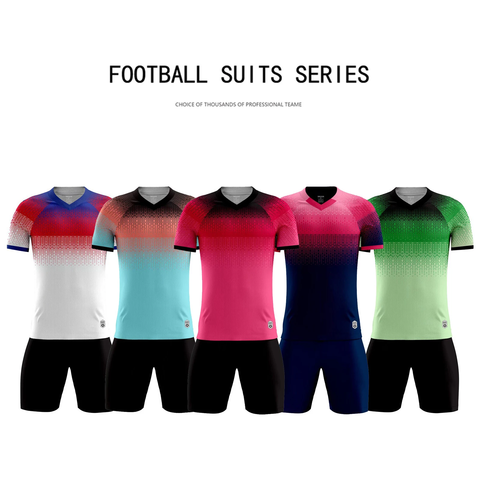 Big yards Sportswear customization Football training clothing Men Boys Soccer Clothes Sets Short Sleeve Tracksuit