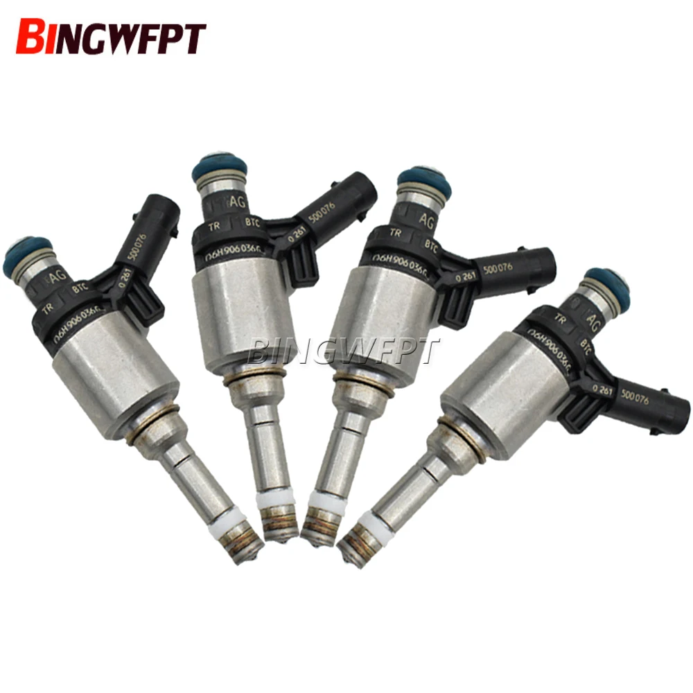 

4x Fuel Injectors 06H906036G 06H906036E 06H906036P 0261500162 For Volkswagen BEETLE CC EOS PASSAT PASSAT CC TIGUAN JETTA2.0T L4