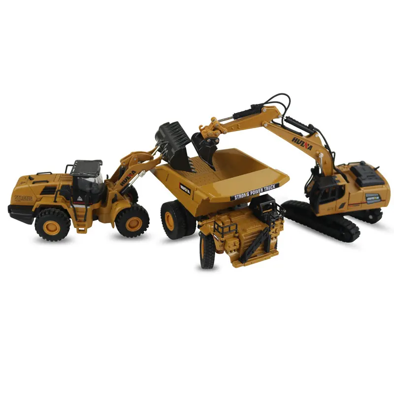 

Huina Model 1:60 Scale Alloy Road Roller Excavator Dump Truck Loader Engineering Vehicle Diecast Toy Boys New Year Gifts