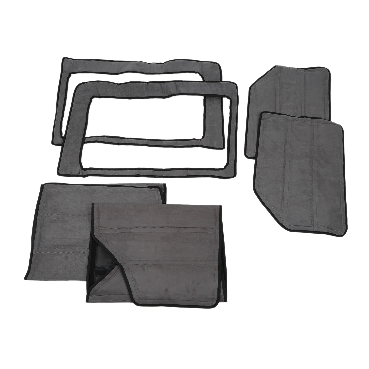 

Для Jeep Wrangler Jk Headliner Hardtop изоляция 4 двери 2012-2017 заднее окно и потолочная крыша теплоизоляция хлопок комплект автомобиля