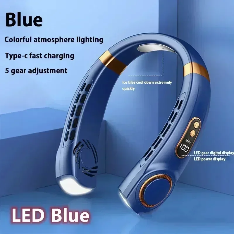 Chillgo Neck Fan Neck Air Conditioner,5500mAh Neck Fan