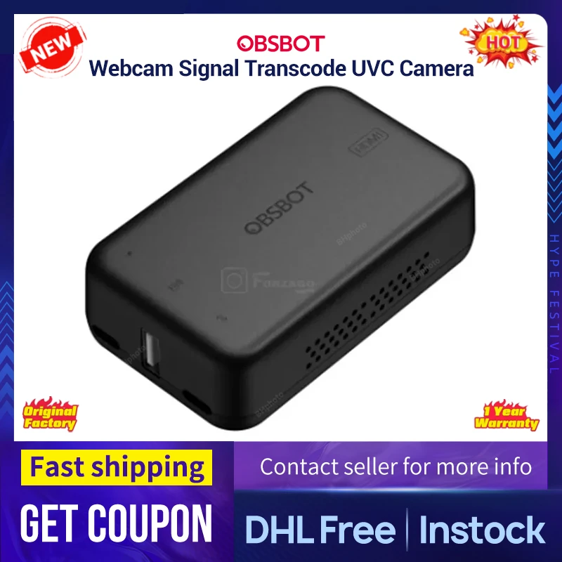 OBSBOT cam Signal Transcode UVC Camera to HDMI Adapter Conversion for OBSBOT UVC USB C Meet