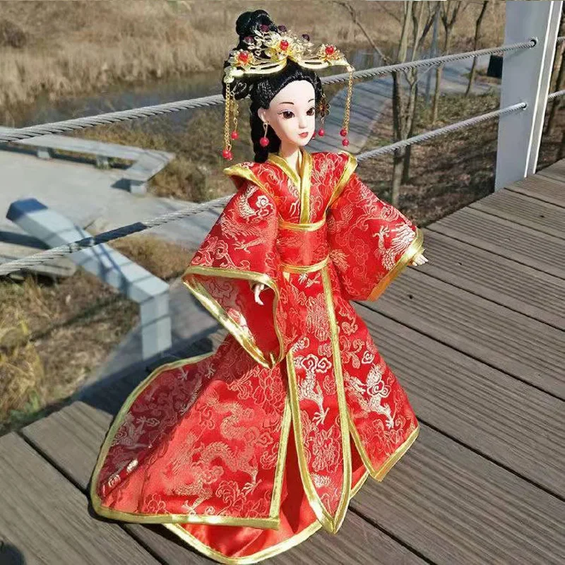 30cm Doll Full Set 1/6 Ancient Costume Clothing Bjd Doll Change Up Diy Girl Toys Dress Up Fashion Play House Birthday Gift