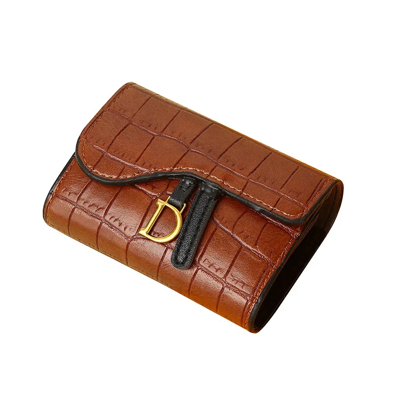 2024 New Small Card Bag Women's Exquisite High-end Small Light Luxury Niche Short Design Coin Purse carteras para mujeres