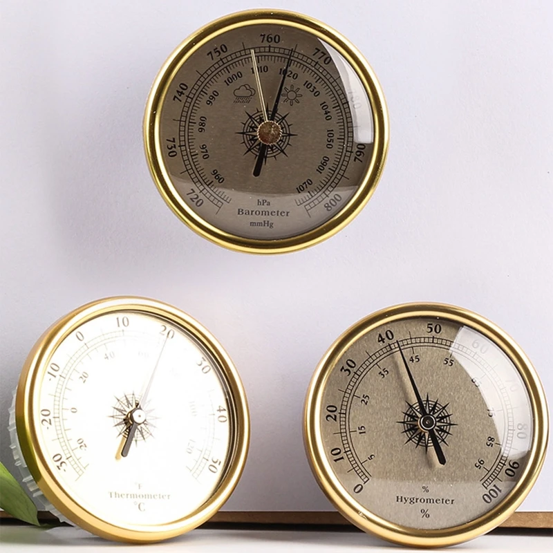 ✪ 3 IN 1 Air Pressure Gauge Thermometer Hygrometer Barometer Weather  Forecast 72mm 