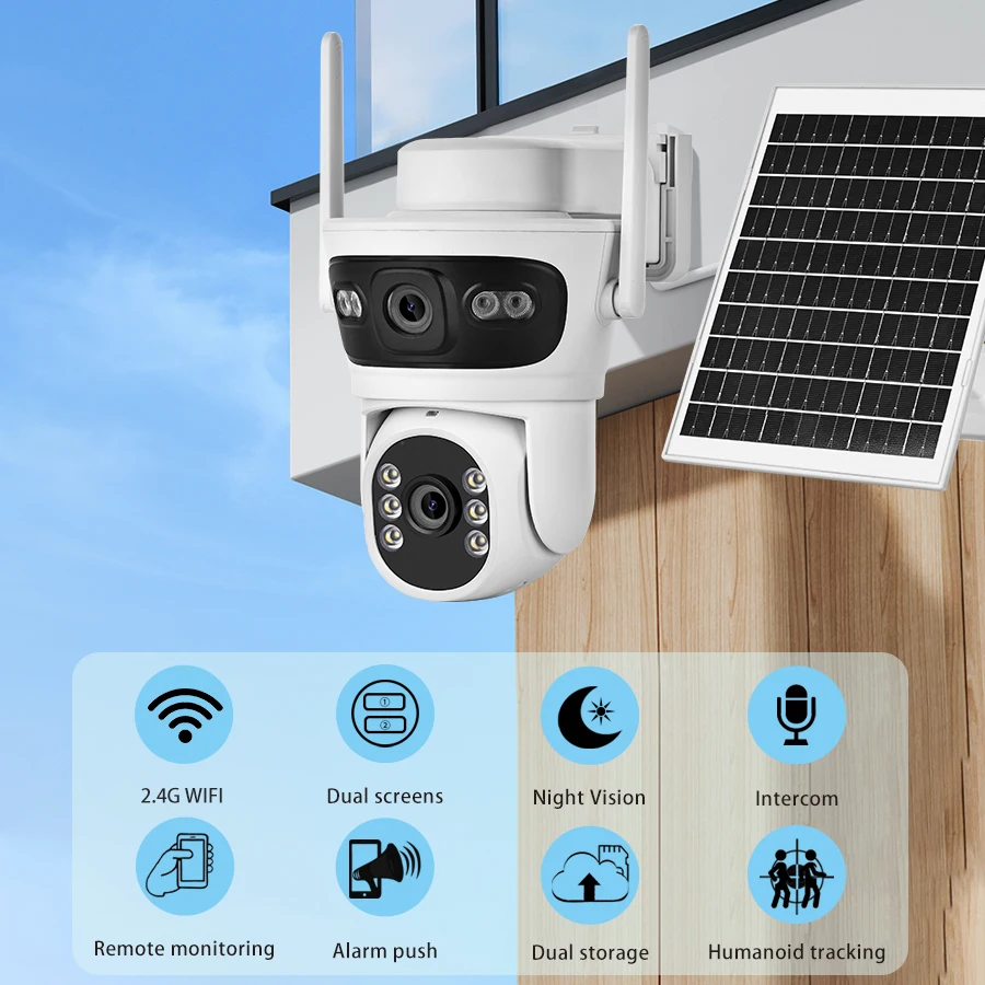 Solar powered security camera