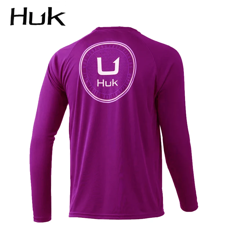 Men HUK Fishing Wear Long Sleeve Performance Shirt 50+ UPF Protection Quick  Dry Tops Lightweight Thin Breathable Outdoor Shirts - AliExpress