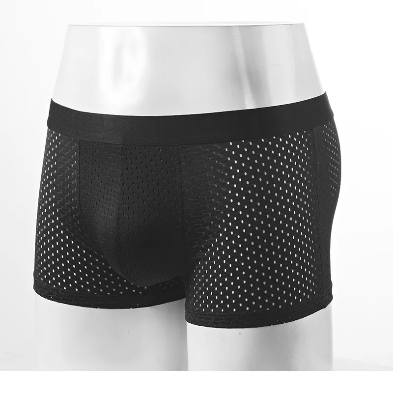 Men's Underwear Ice Mesh Knife Deer Feet Solid Color Fresh Soft Comfortable Underwear Factory Wholesale And Customized