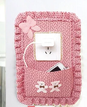 Fabric Switch Stick with Pocket Socket Sets Mobile Phone Key Bag Switch Dustproof Cover Case Light Cover