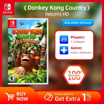 Offerte di giochi per Nintendo Switch - Donkey Kong Country Returns HD - Cartuccia di scheda fisica per Nintendo Switch Oled Lite 1