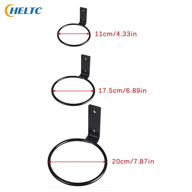 3 Méretű Fémfal Függő Gyűrű Gyakorlati Rakodó Virágcsereplő Falra Szerelhető, Könnyen Felszerelhető Fém Ültetvény Tartó - Image 6