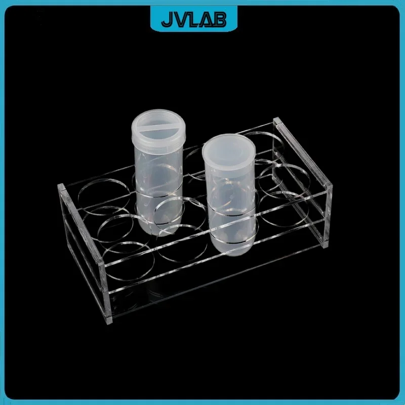 Plexiglass Rack For Centrifuge Tube 100 ml Plexiglass Stand Place 8 Tubes Transparent Test Tube Holder Diameter 40 mm