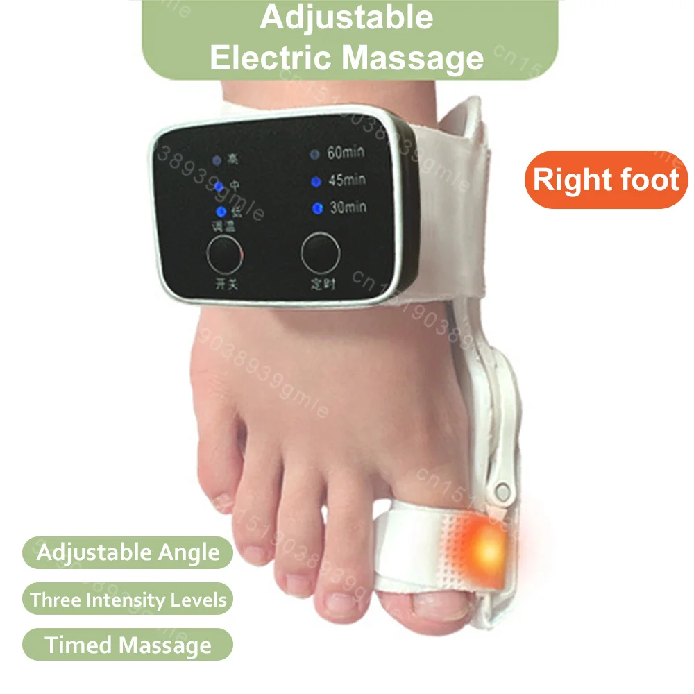 Electric Vibration Massager Bunion Corrector Unisex Foot Hallux Valgus Braces Adjustable Toe Separator Finger Toe Corrector