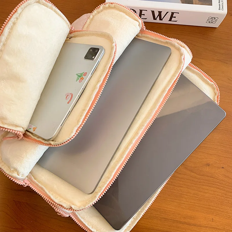 Bolsa Liner para Xiaomi Huawei Notebook Estojo de Armazenamento Macbook Air Pro 13.3 Capa Macia Bolsa para Tablet 13 14 15.6 Novo - Imagem 6
